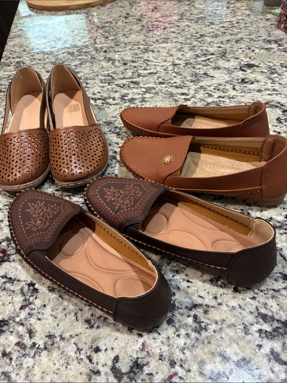 Women's Brown Slip-On Loafers - Comfortable Everyday Flats